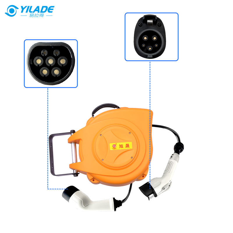 New Energy EV Charger cable reel Type 2 to Type 1 16A to 32A Chargers for Electric Vehicles Bus station