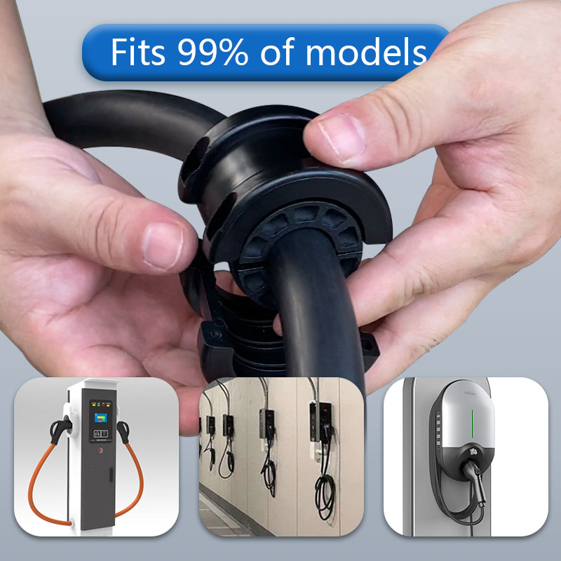 Level 2 EV charger cord retractor wall mounted ev charger cord retractable cable management ev charging